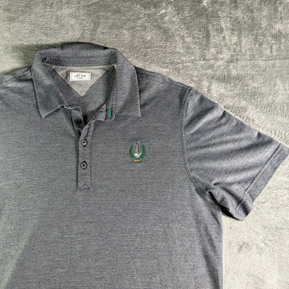 adiPure by Adidas Other - Adidas adiPure Wool Blend Crest Logo Polo Shirt Mens L Gray Cohasset Golf Club